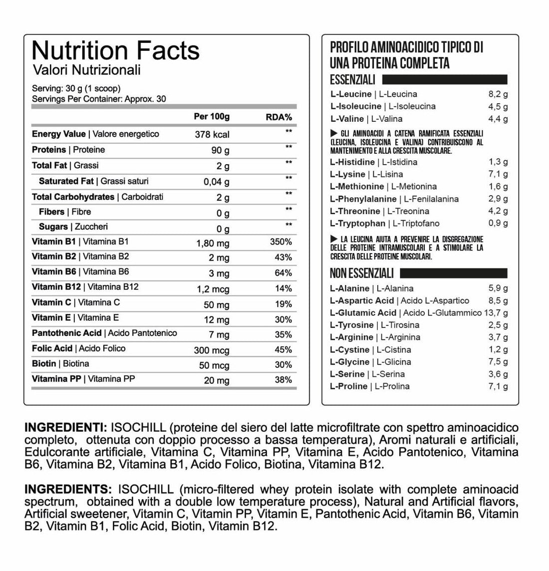 Hydrosense 900 gr - Biscotto - Musclesense Nutrition