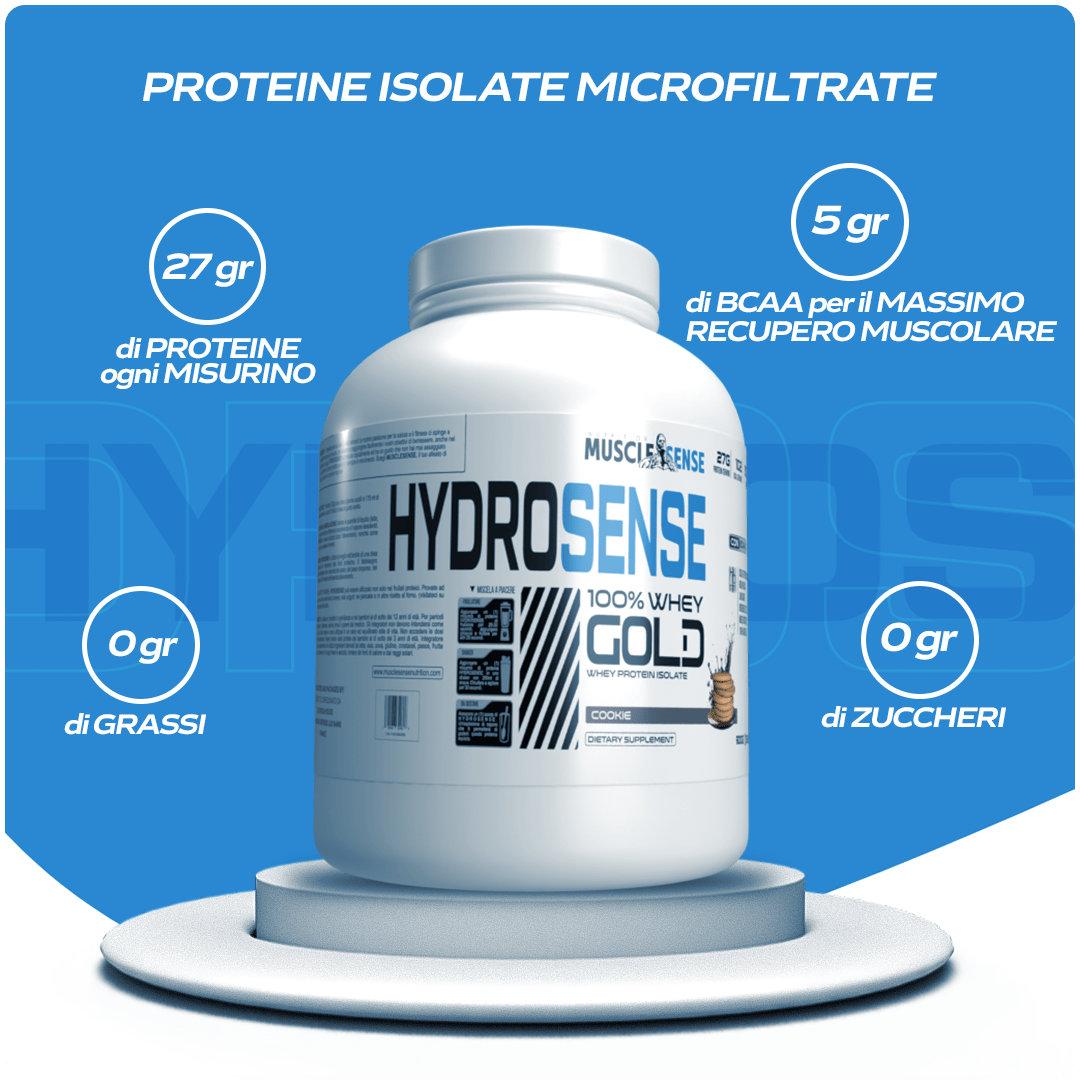 Hydrosense 900 gr - Biscotto - Coupon - Musclesense Nutrition
