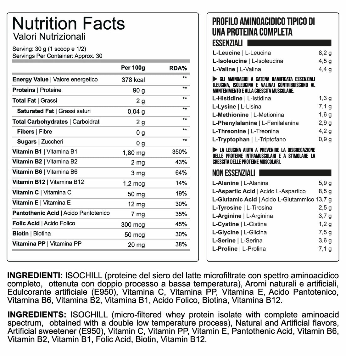 Hydrosense 900 gr (Biscotto) - Musclesense Nutrition